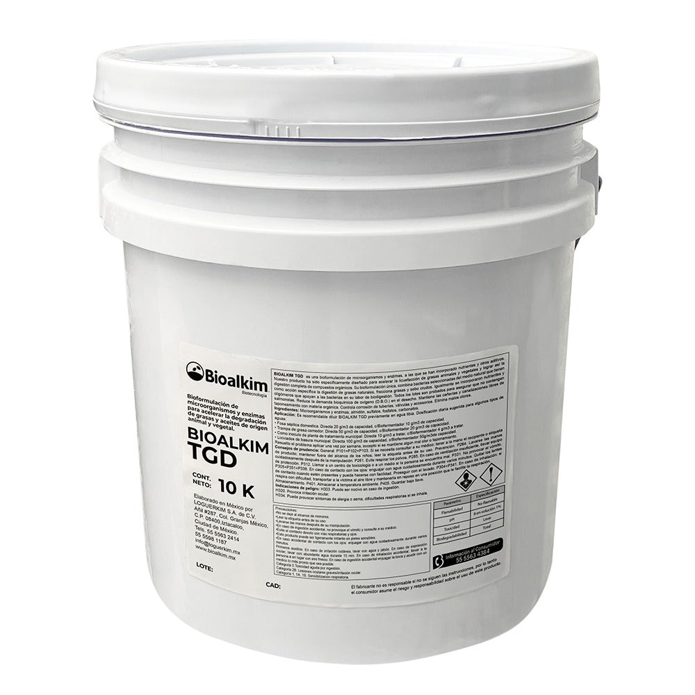 Bioalkim TGD - Tratamiento Biológico para Aguas Residuales Fosas Sépticas, Biodigestores