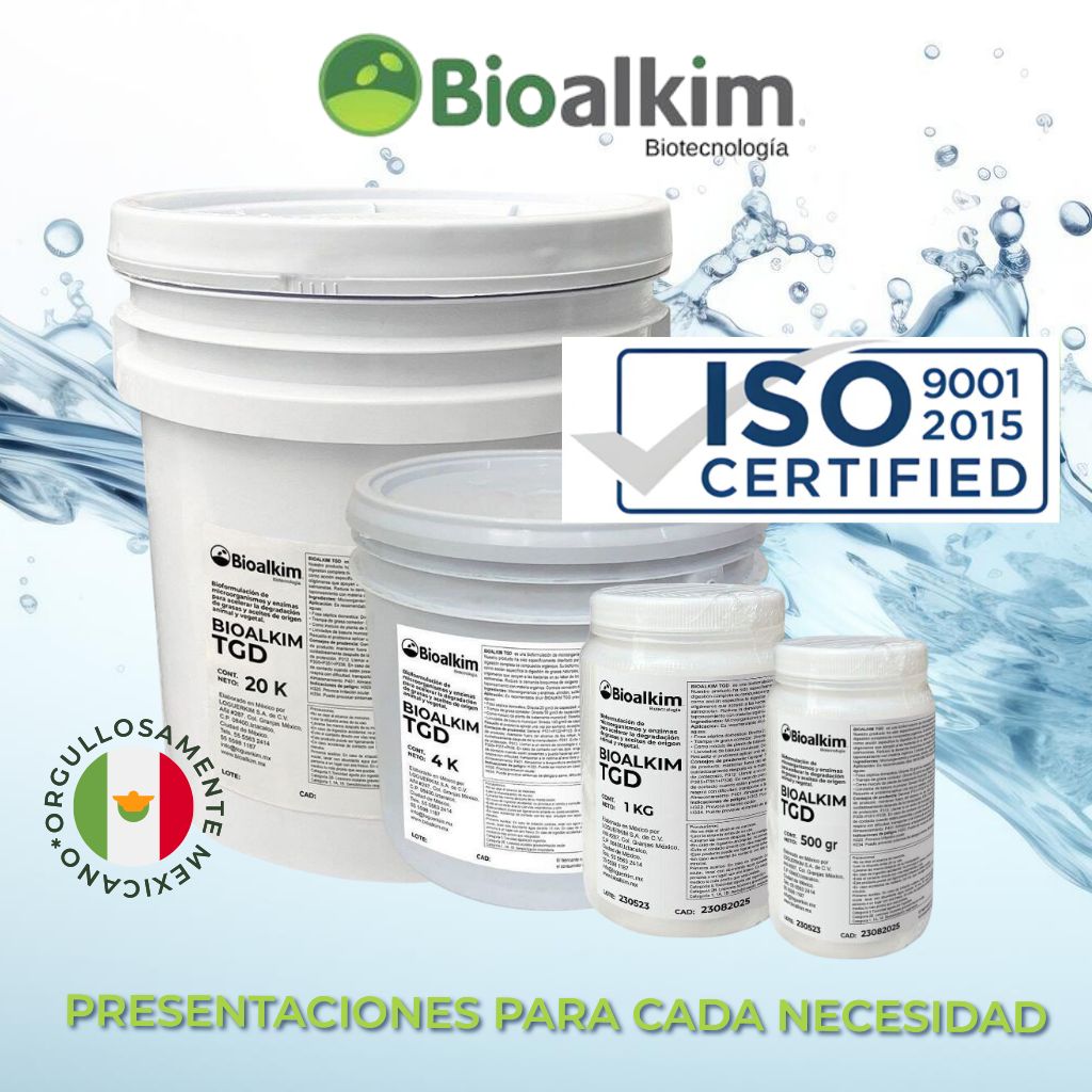 Bioalkim TGD - Tratamiento Biológico para Aguas Residuales Fosas Sépticas, Biodigestores