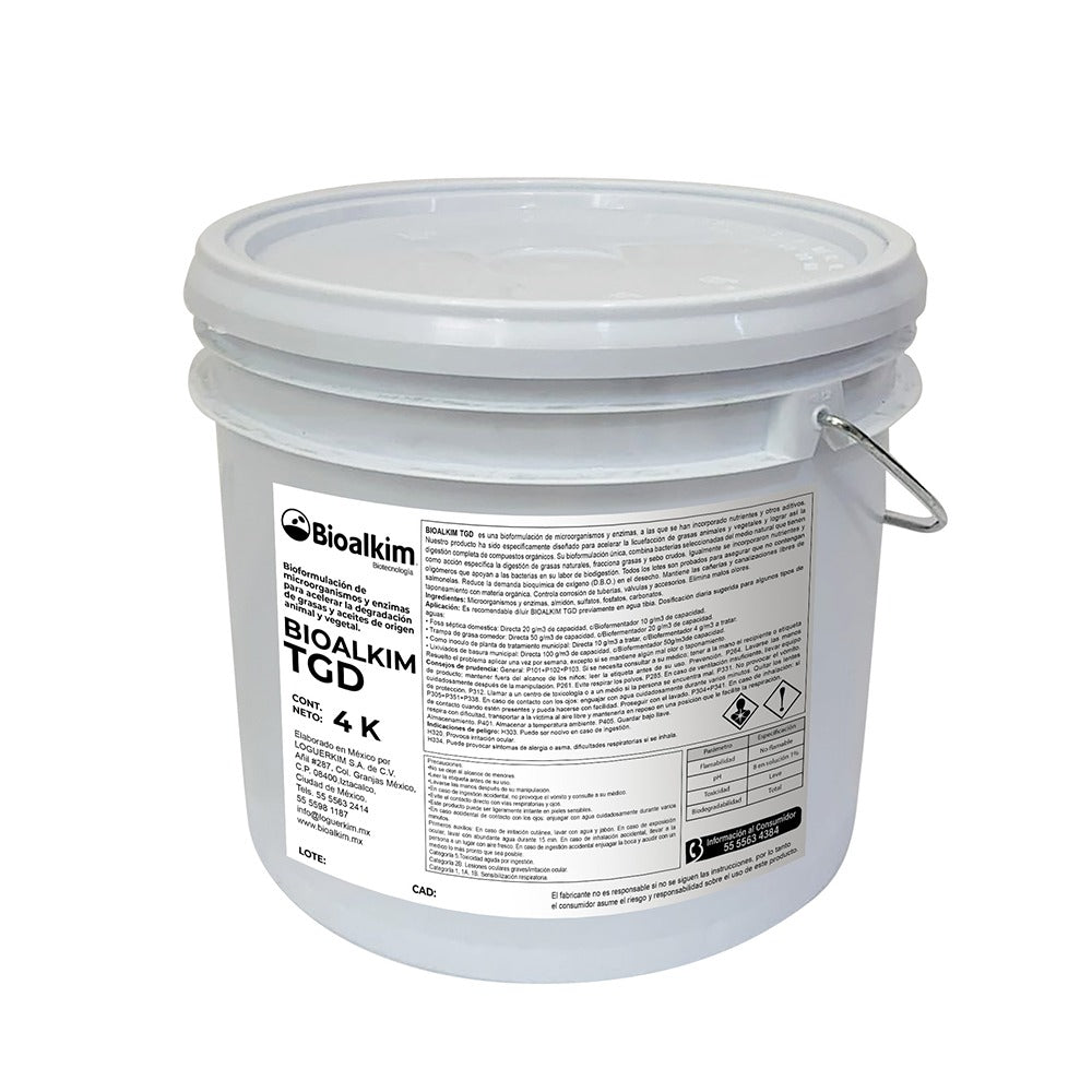 Bioalkim TGD - Tratamiento Biológico para Aguas Residuales Fosas Sépticas, Biodigestores