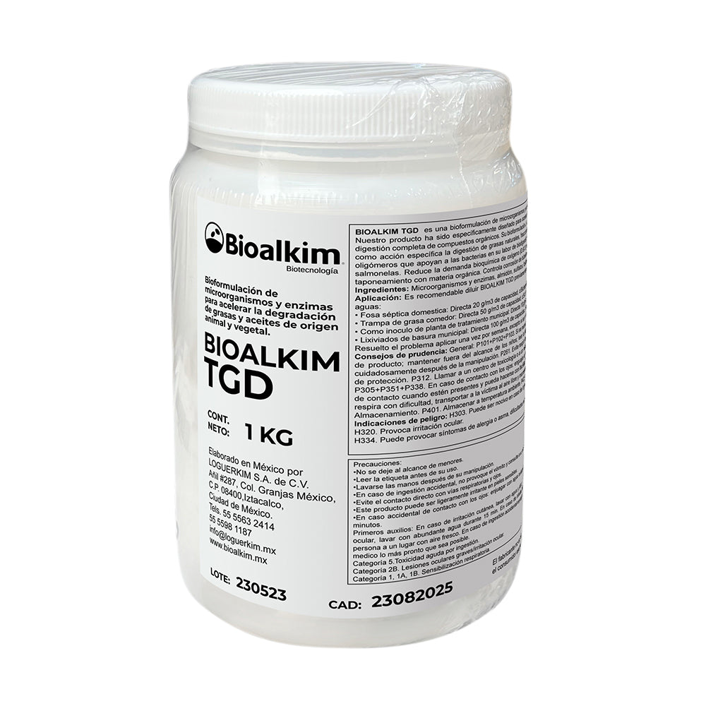 Bioalkim TGD - Tratamiento Biológico para Aguas Residuales Fosas Sépticas, Biodigestores