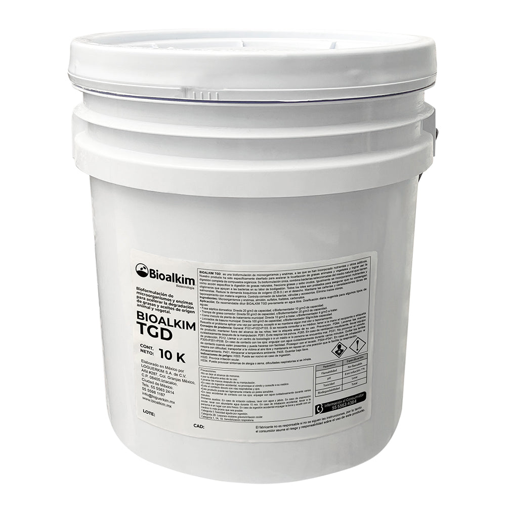 10 kg - Bioalkim TGD Tratamiento Biológico Catalizador para Biodigestores