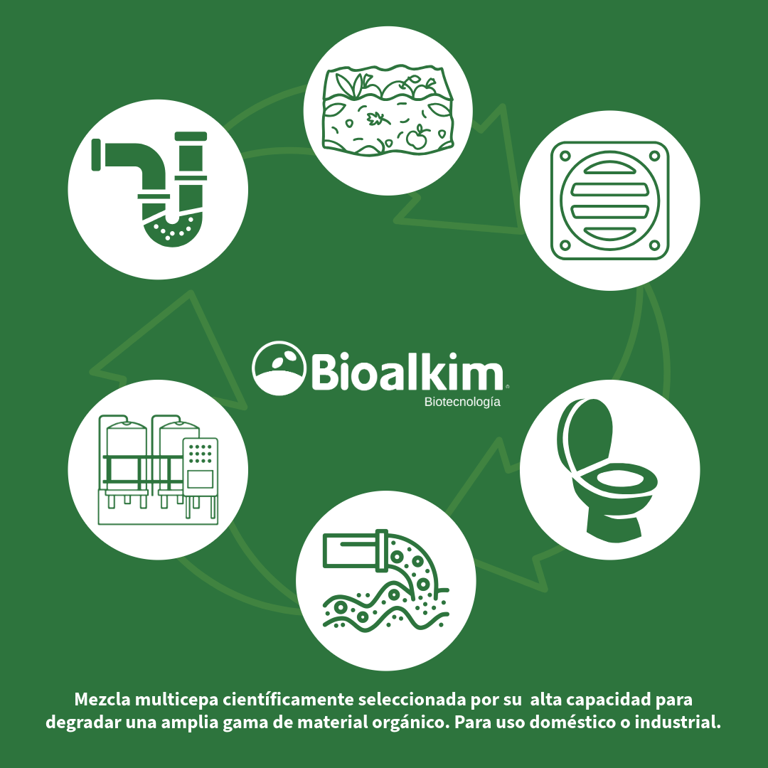 Bioalkim TGD - Tratamiento Biológico para Aguas Residuales Fosas Sépticas, Biodigestores